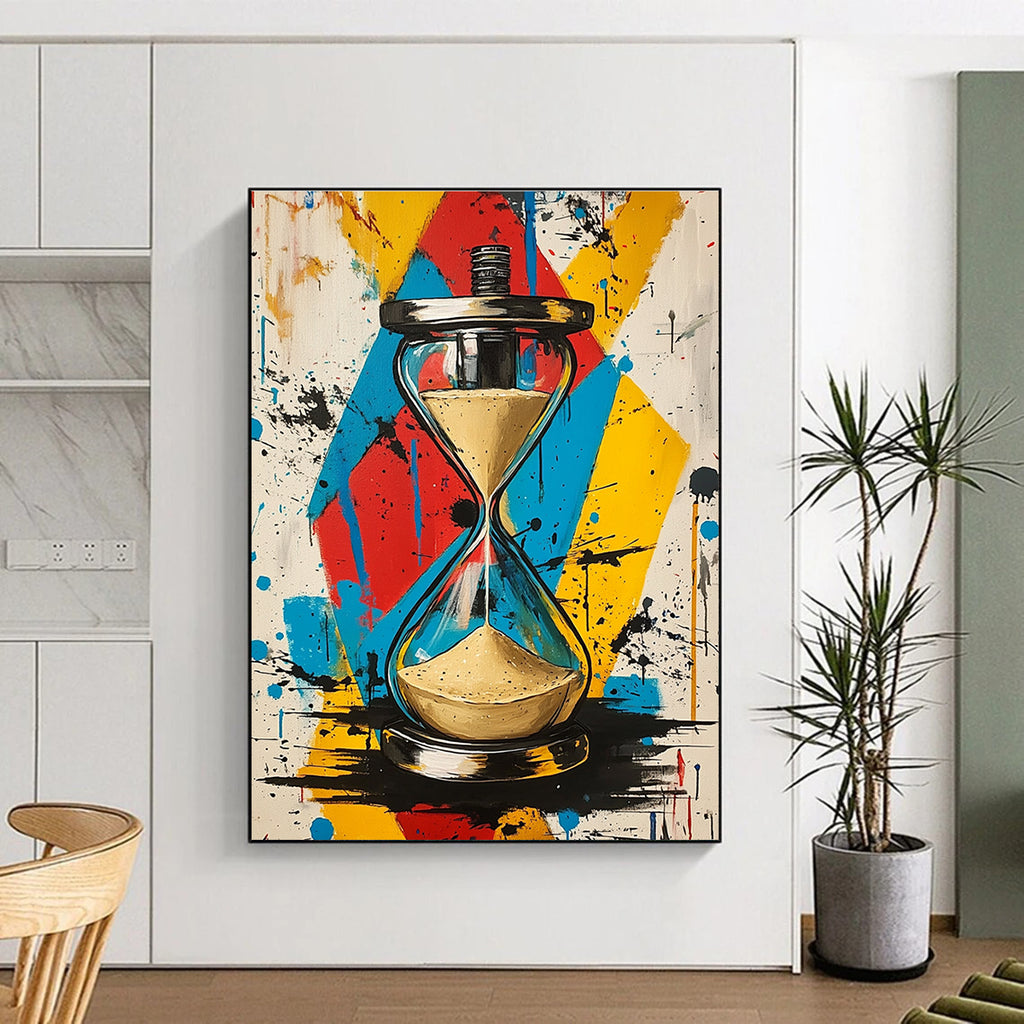 Colorful Hourglass Abstract Painting for Creative Time - Themed Studios GAB1269