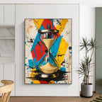 Colorful Hourglass Abstract Painting for Creative Time - Themed Studios GAB1269