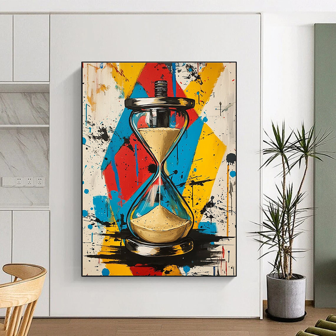 Colorful Hourglass Abstract Painting for Creative Time - Themed Studios GAB1269