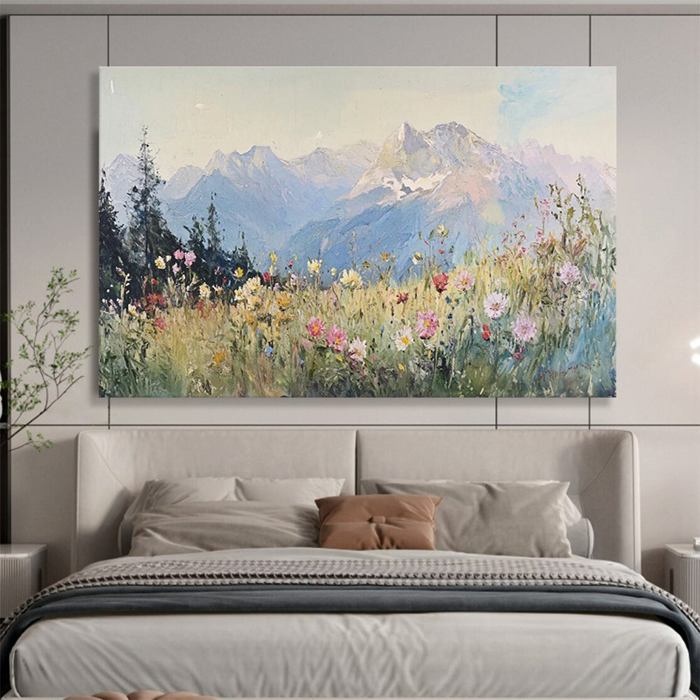 Alpine Meadow Abstract Painting for Outdoor - Enthusiast Studies YHT409