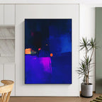 Neon Abstract Composition Painting for Trendy Nightclubs GAB1029