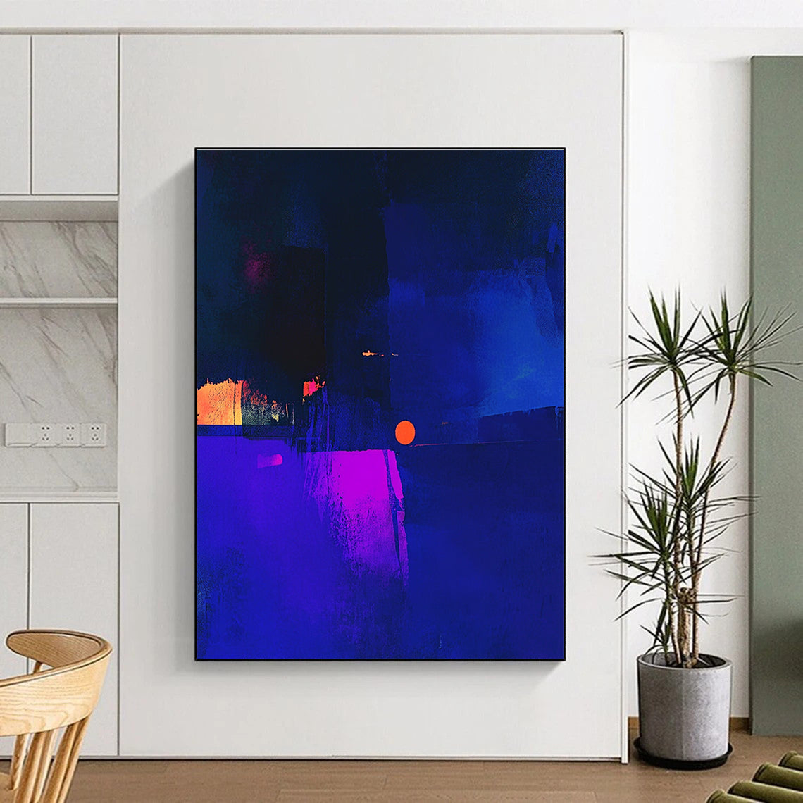 Neon Abstract Composition Painting for Trendy Nightclubs GAB1029