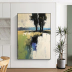 River Reflection Abstract - Impressionistic Water Landscape GAB0534