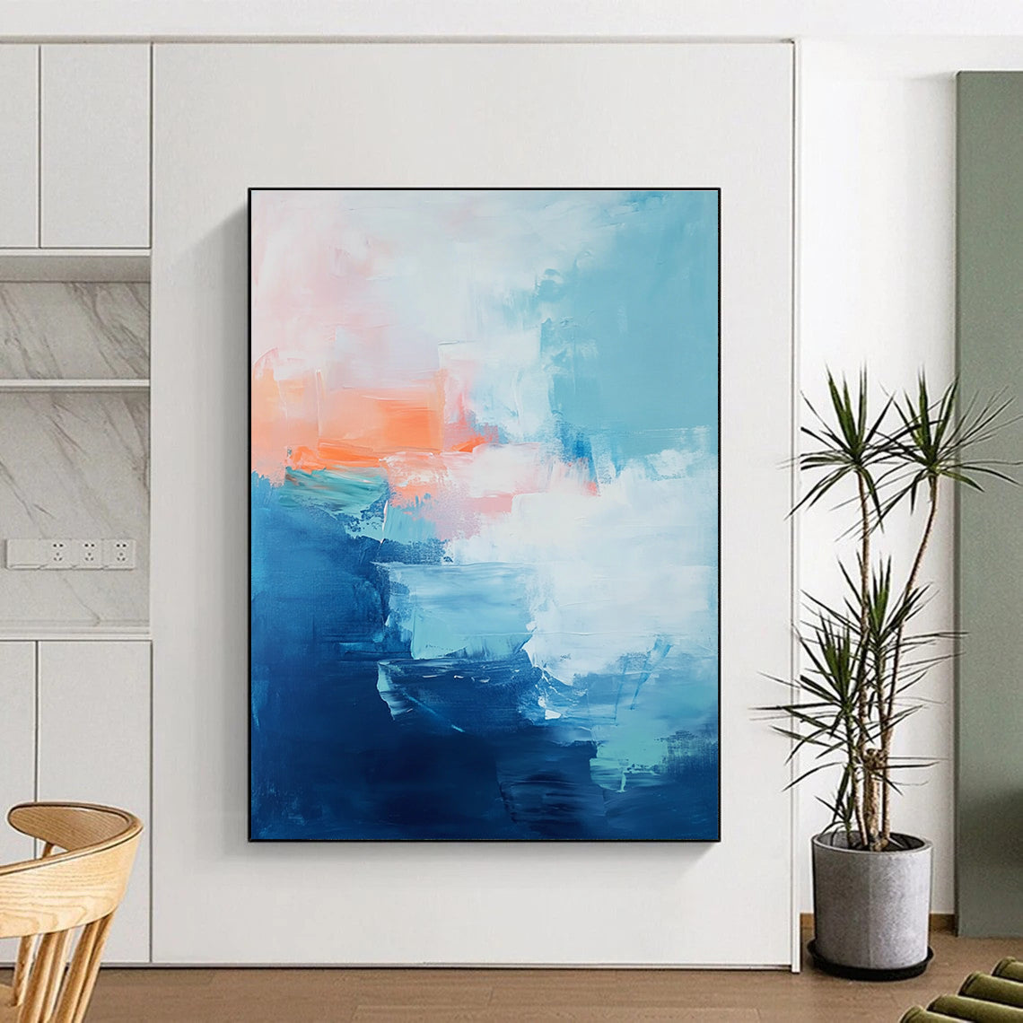 Soft Color Abstract Painting with Dreamy Hues WINK813