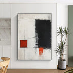 Red and Black Abstract Painting for Industrial - Chic Restaurants GAB1213