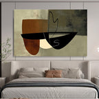 Minimalist Geometric Abstract  Subtle Modern Shapes ABS075