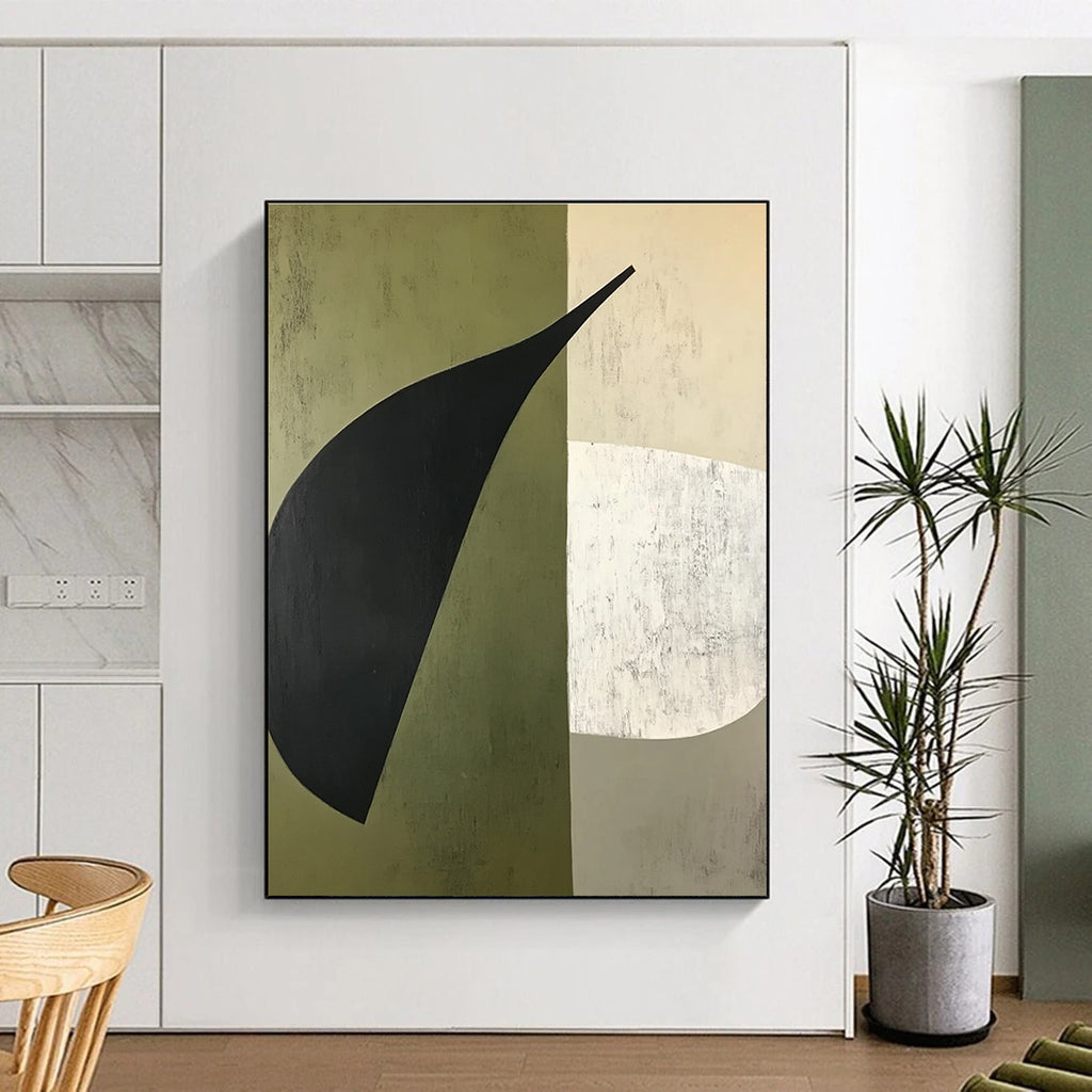 Abstract Leaf Shapes Painting for Nature - Inspired Offices GAB1148