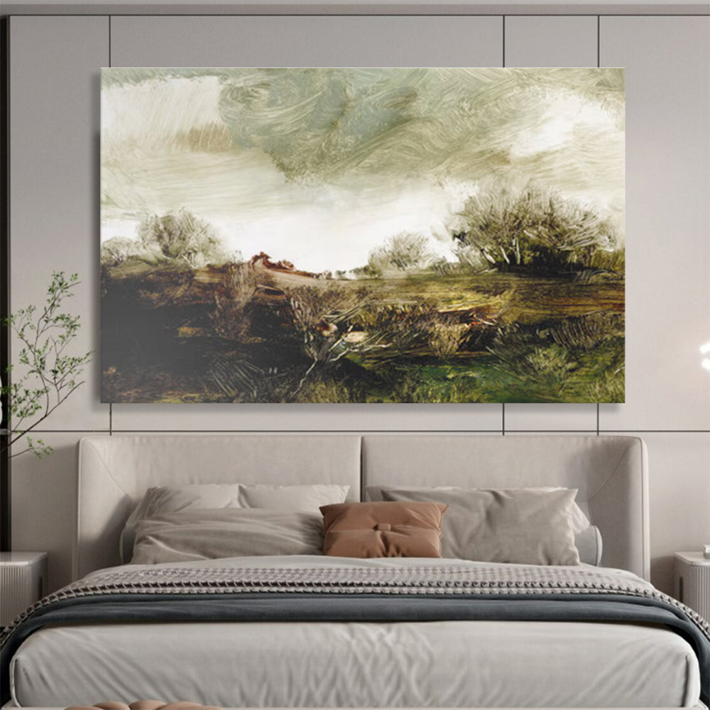 Textured Landscape Abstract Painting for Art Galleries YHT122