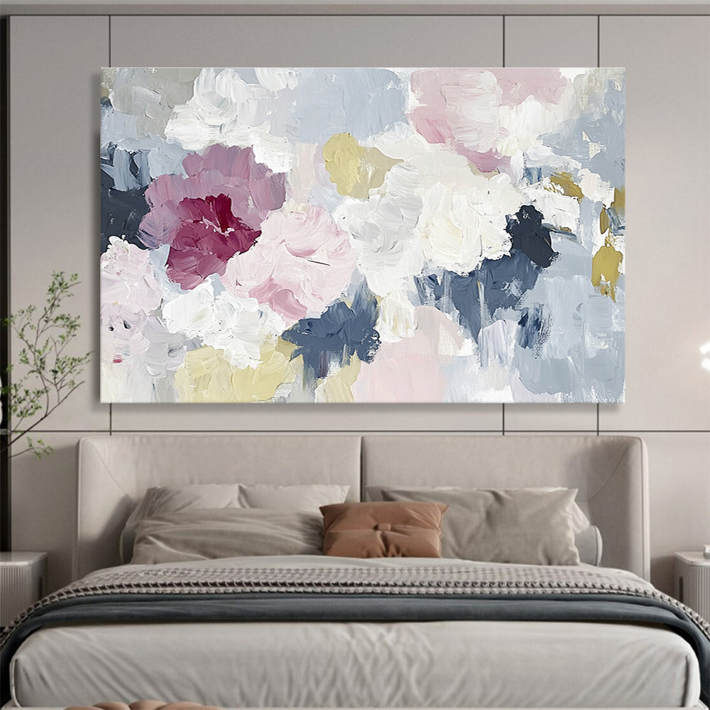 Soft - Colored Floral Abstract Painting ABS210