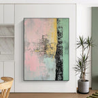 Textured Abstract in Pastels Painting for Bohemian - Style Boutiques GAB1225