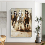 Galloping Horses Painting of Dynamic Power GAB0147