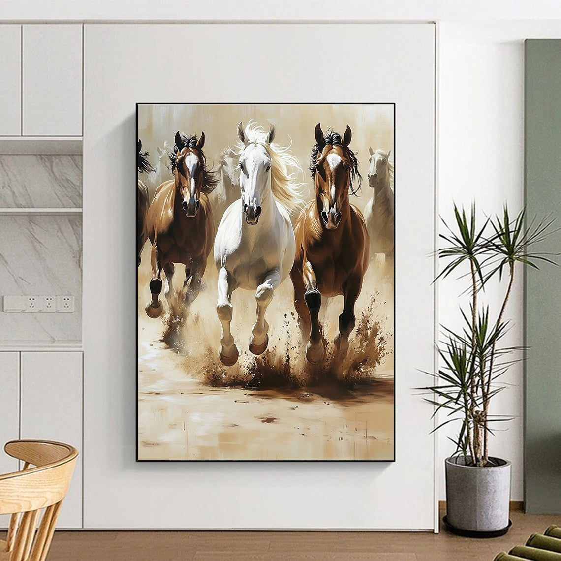Galloping Horses Painting of Dynamic Power GAB0147