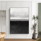 Minimalist Horizon Abstract Painting with Subtle Gradients WINK827