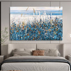 Coastal Meadow Abstract Painting for Beachfront Homes YHT203
