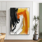 Bold Color Stroke Abstract Painting with Dynamic Contrast WINK816