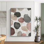 Earth Toned Abstract Shapes 2 Painting with Soothing Repetition WINK725