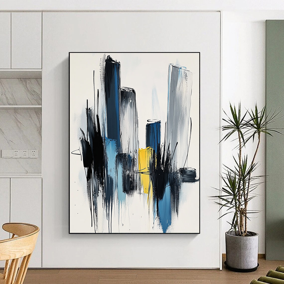 Cityscape Abstract Painting with Urban Energy WINK444