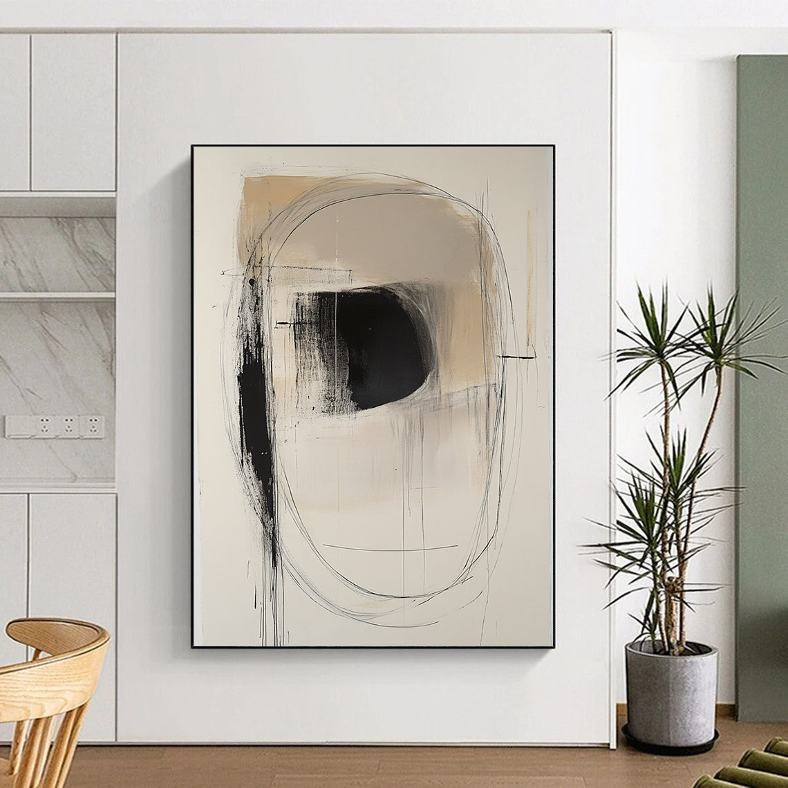 Abstract Face Sketch Painting for Artistic Studios GAB1134