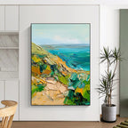Colorful Coastal Abstract - Vibrant Seaside Abstract Art GAB0519