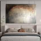 Moody Textured Neutral Understated Drama Abstract Painting ABS125