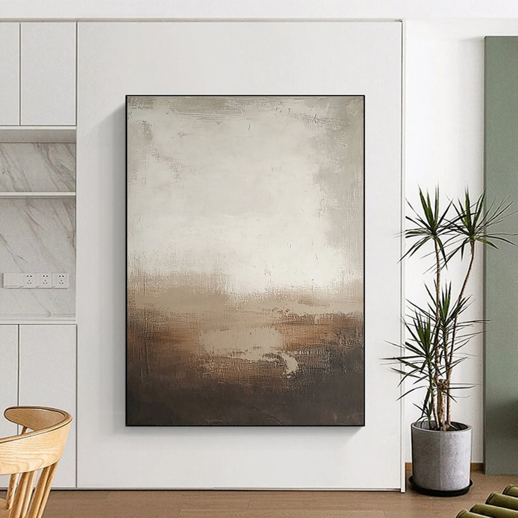 Subtle Tonal Gradient Abstract Painting with Calm Nuance WINK250