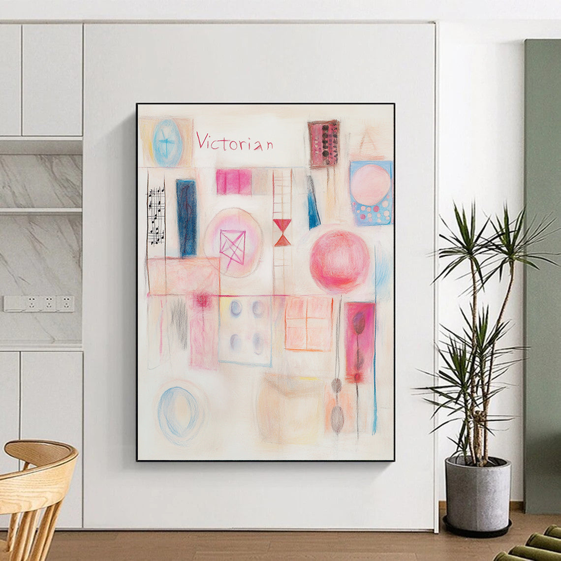 Victorian Abstract Nostalgic Abstract Art GAB0363