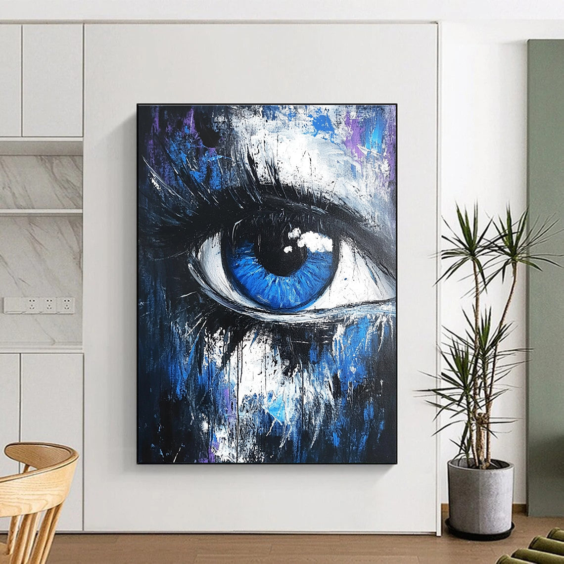 Expressive Abstract Eye Painting for Art - Centric Studios GAB1119
