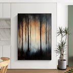 Misty Forest - Ethereal Landscape Abstract Painting GAB0625