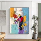 Abstract Worker Painting for Industrial - Styled Offices GAB1036