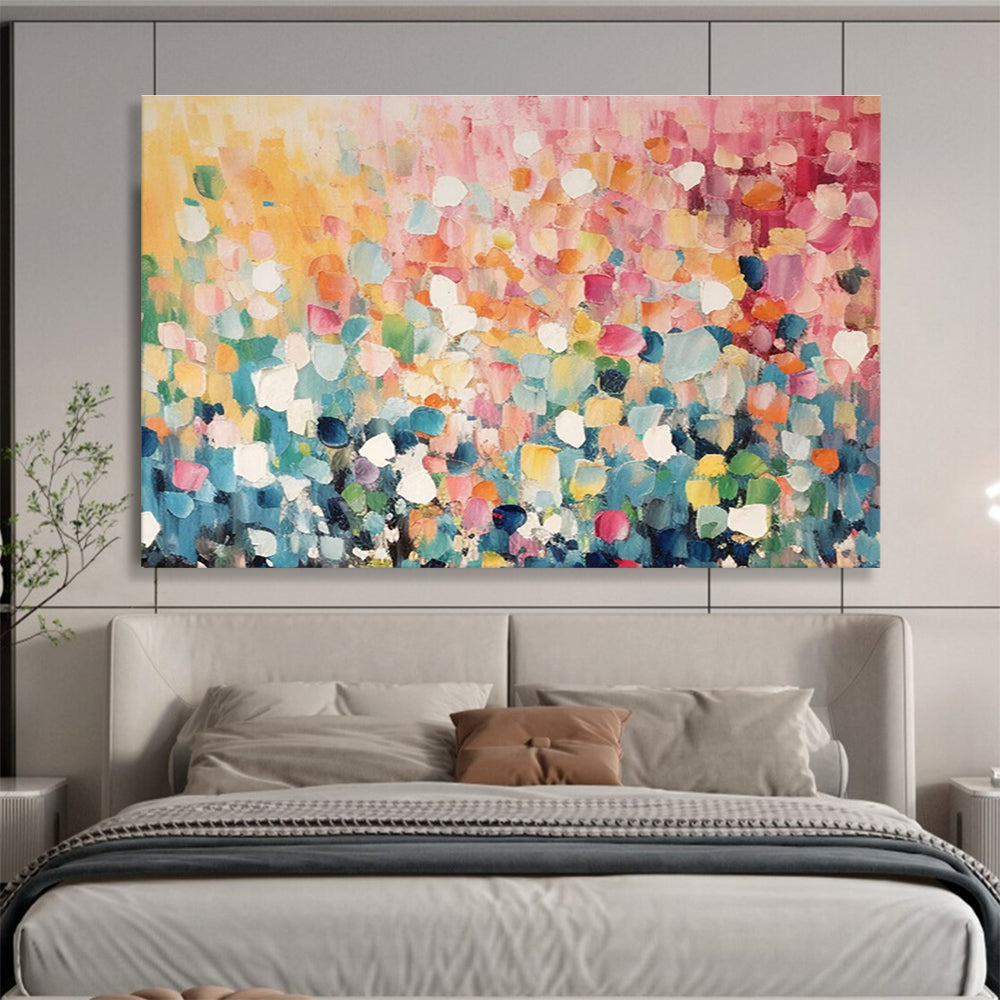Colorful Dot Abstract Painting for Vibrant Cafes YHT161