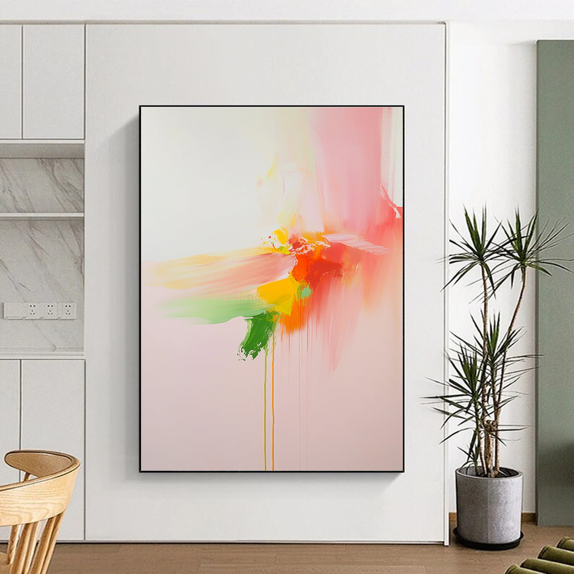 Soft Color Abstract Painting with Delicate Beauty WINK146