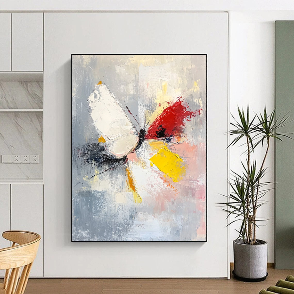 Butterfly Abstract Painting for Whimsical - Styled Gardens GAB1034