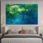 Colorful Garden Abstract Painting with Lush, Imaginative Blooms ABS503