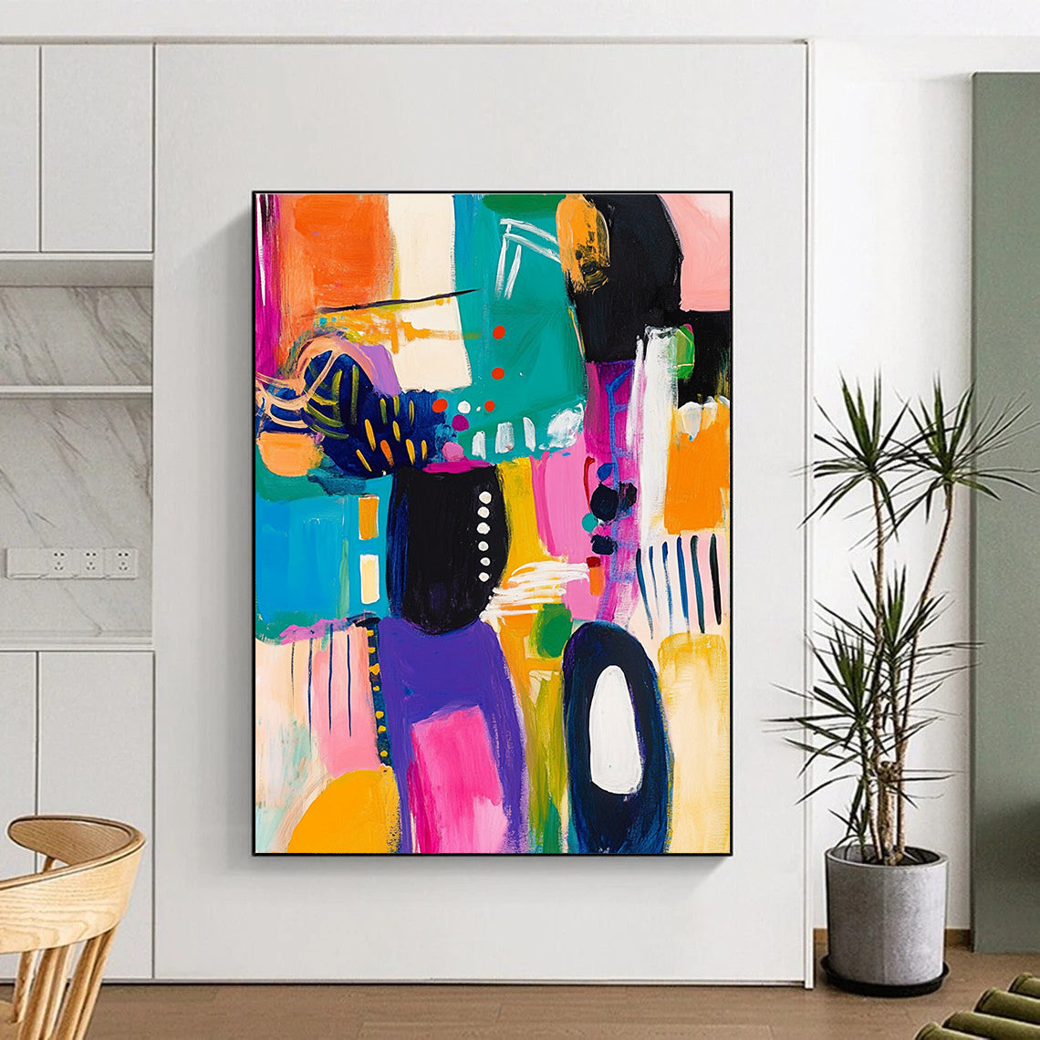 Bright Color Block Abstraction - Playful Modern Art GAB0381