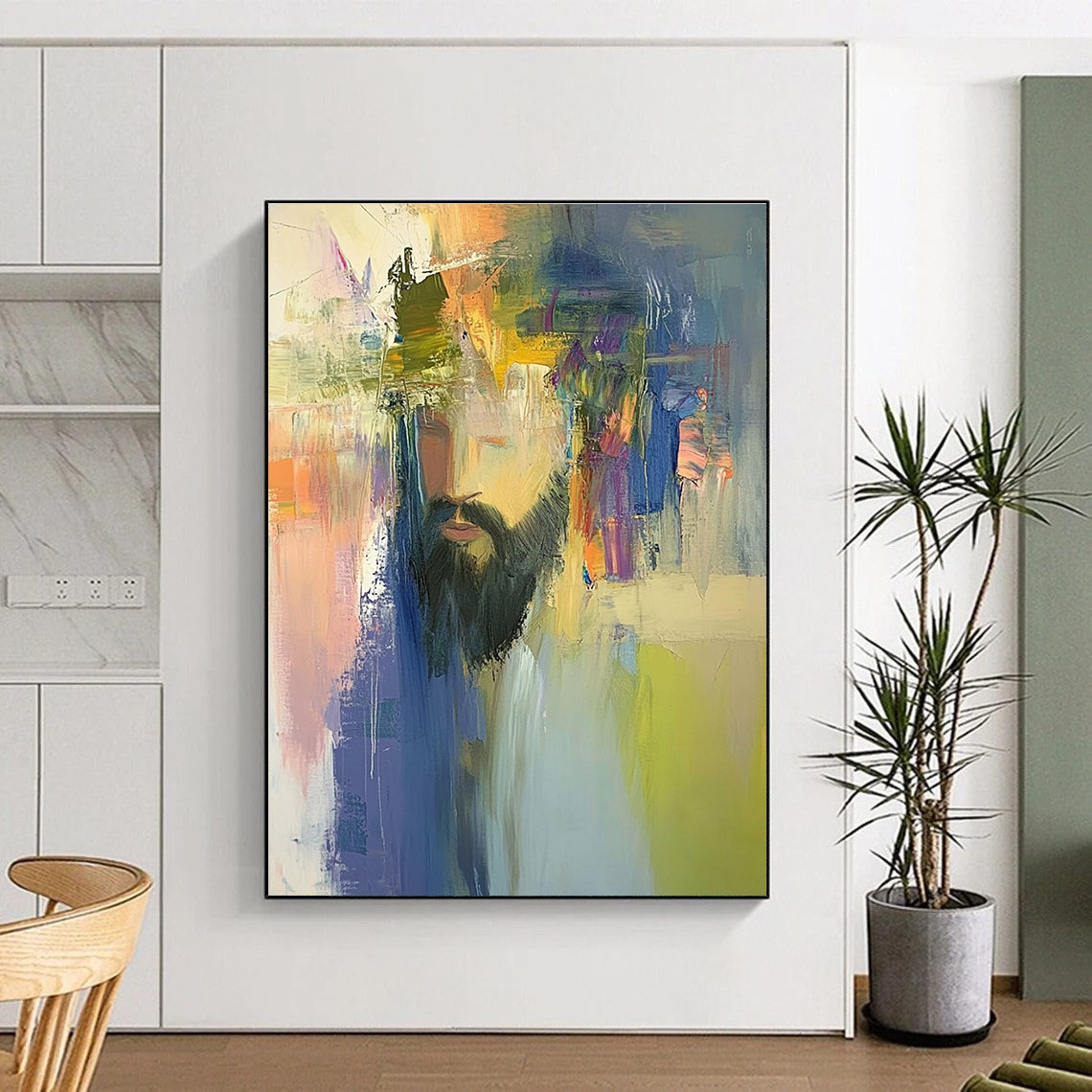 Colorful Portrait Abstract Painting for Artistic - Styled Studios GAB1071
