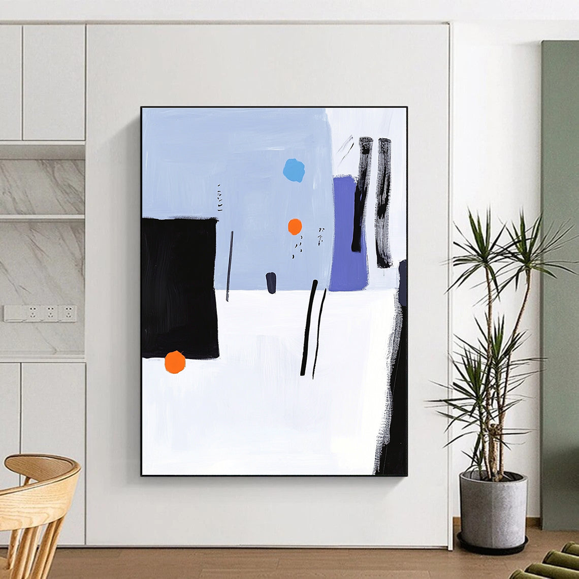 Playful Abstract Forms Painting with Whimsical Creativity WINK158