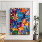 Abstract Color Fusion Painting with Dynamic Hue Blends WINK081