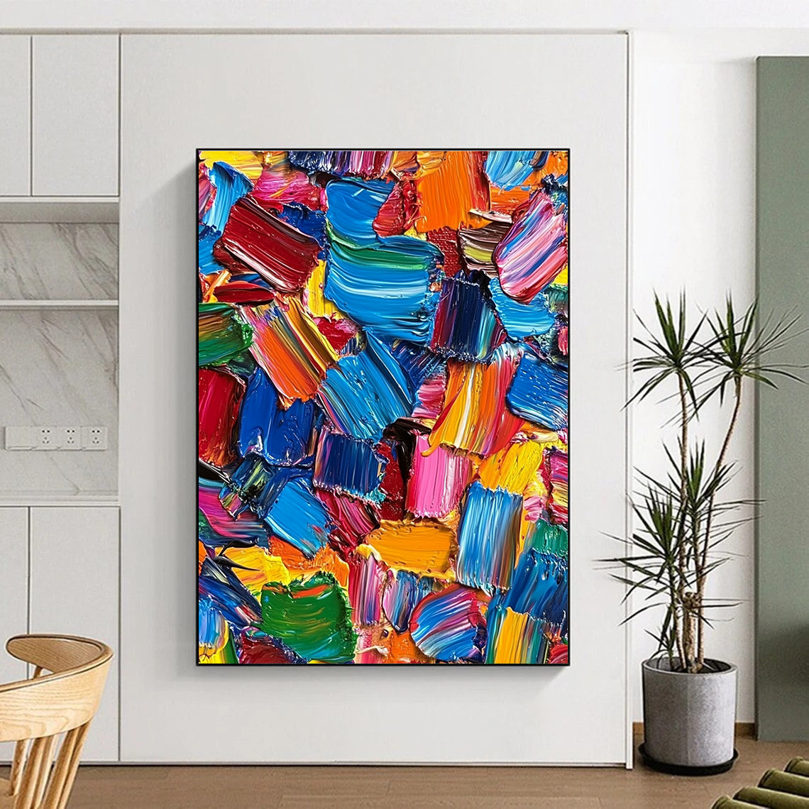 Abstract Color Fusion Painting with Dynamic Hue Blends WINK081