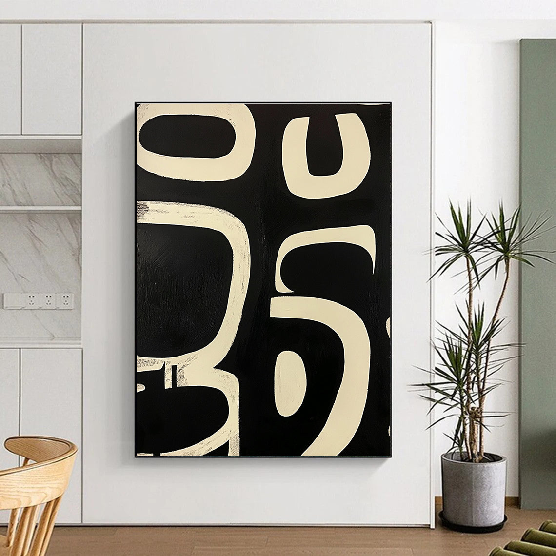 Abstract Symbolic Painting with Primitive Shapes WINK823