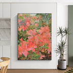Blossoming Garden Abstract Painting for Cheerful Sunrooms HENG433