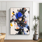 Colorful Abstract Figure Painting for Artistic Living Spaces GAB1110