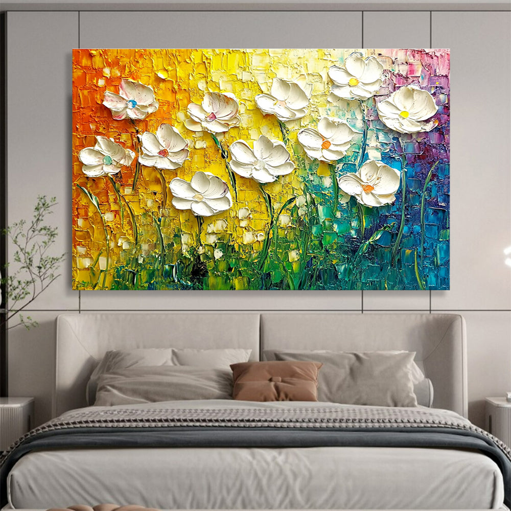 3D Flower Abstract Painting with Textured Realism ABS430