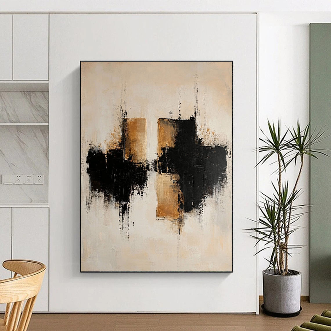 Reflection Abstract Painting with Ethereal Mystery WINK775