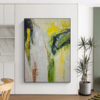 Colorful Abstract Gestures Painting for Creative Art Studios HENG458