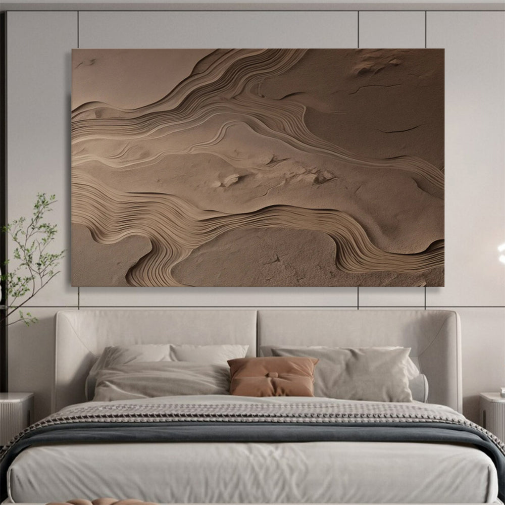 Sand Dune Abstract Painting for Nature - Inspired Spaces YHT094