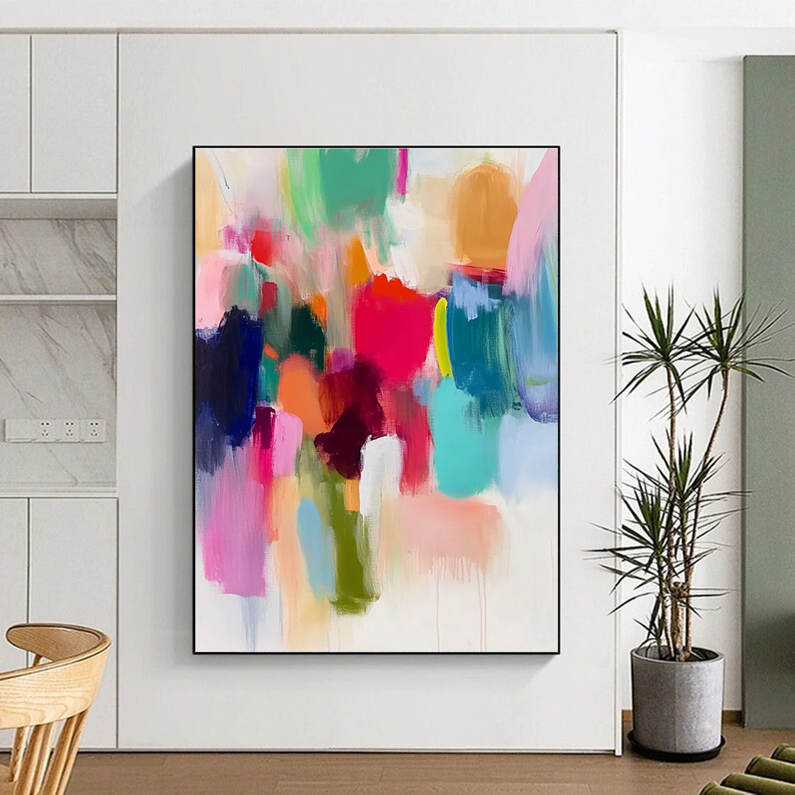 Colorful Blob Abstract Painting with Playful Forms WINK626