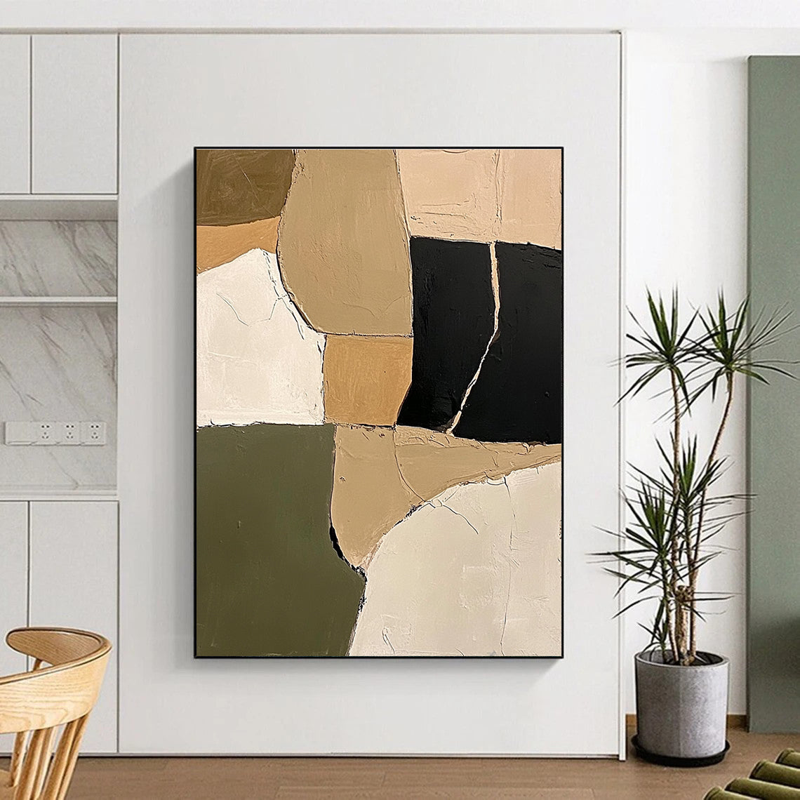 Minimalist Geometric Abstract Painting for Art - Inspired Retail Stores GAB1159
