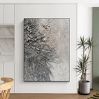 Textured Gray Roots Abstract Painting GAB0309