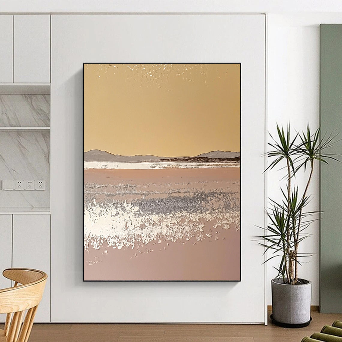 Minimalist Landscape Abstract Painting of Subtle Beauty GAB0113