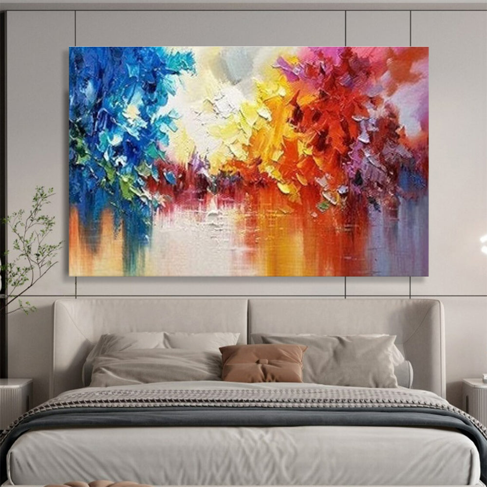 Colorful Tree Abstract Painting for Artistic Studios YHT186